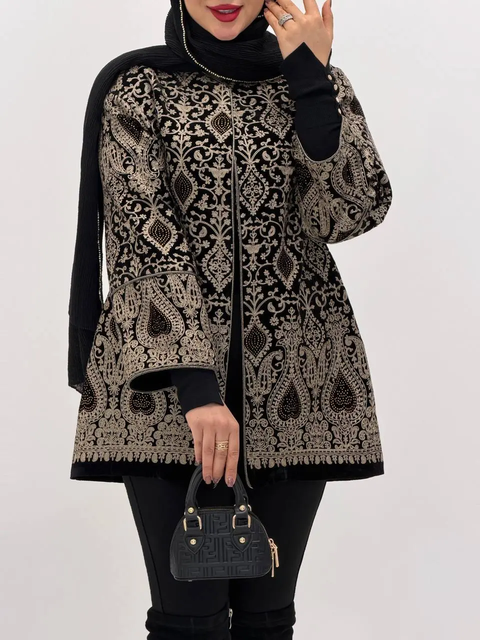 3842-کت سوزن دوزی ماه دخت